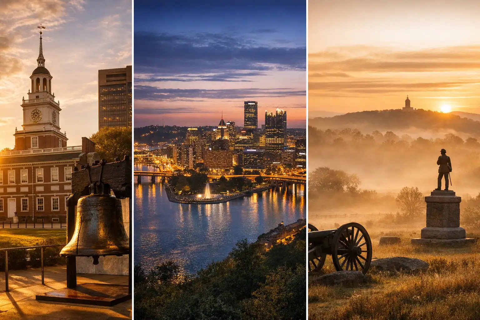 Independence Hall in Philadelphia bij zonsondergang - Rondreis Pennsylvania