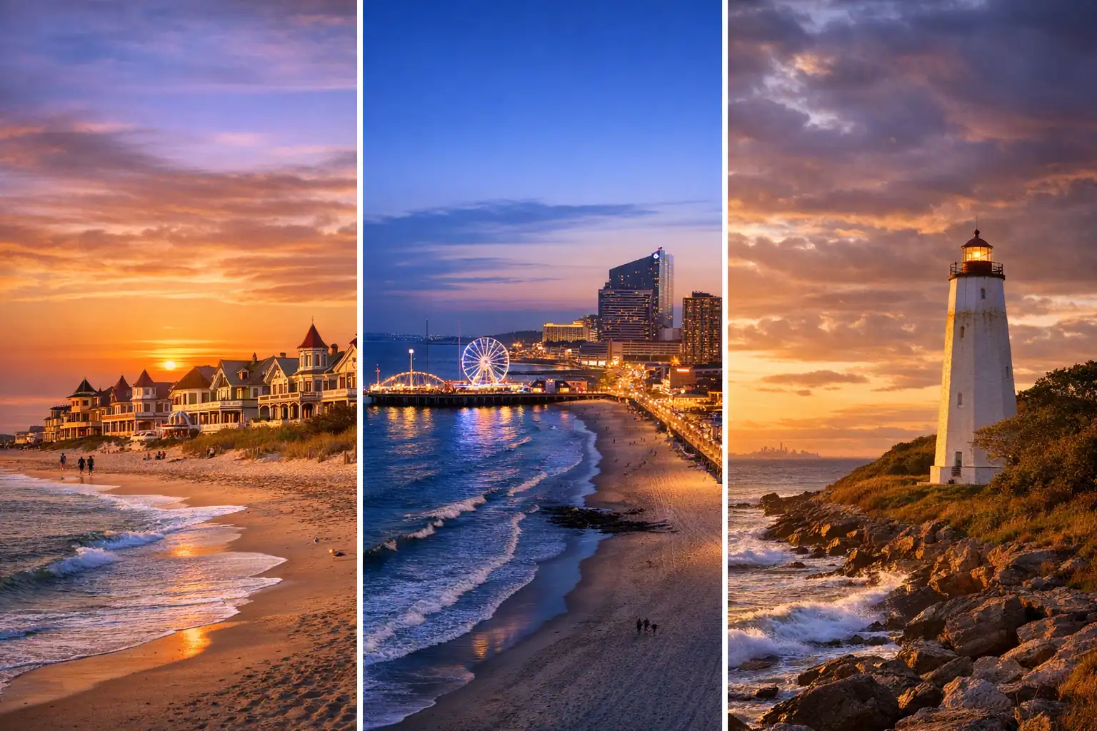 Kleurrijke Victoriaanse huizen in Cape May aan het strand - Rondreis New Jersey