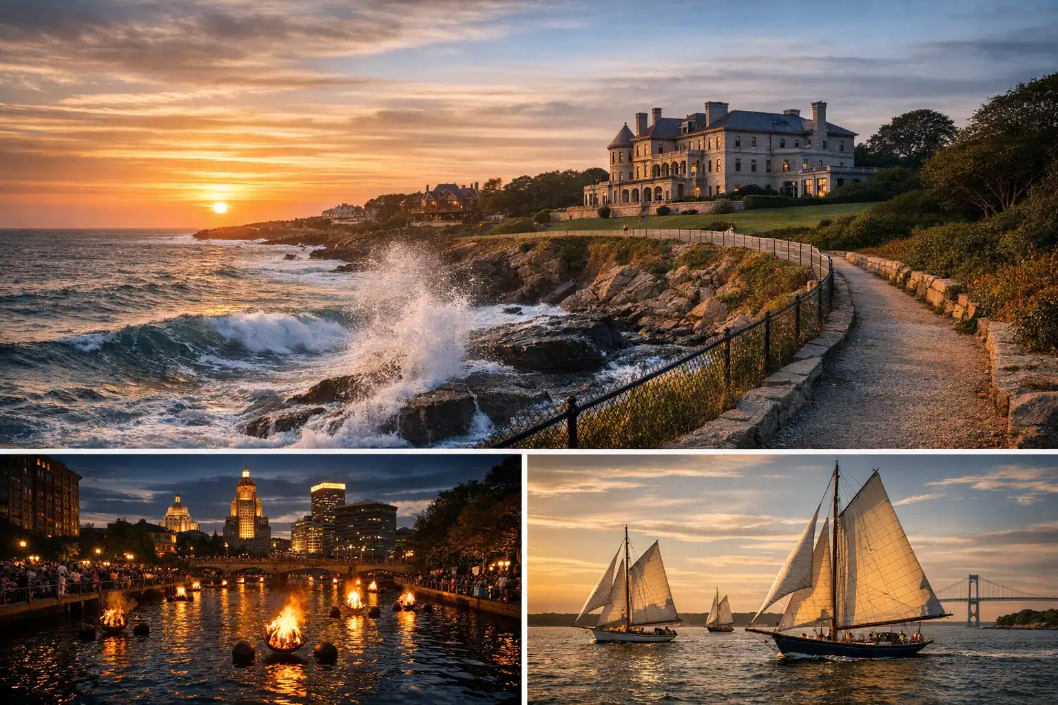 The Breakers mansion in Newport op kliffen boven de Atlantische Oceaan - Rondreis Rhode Island